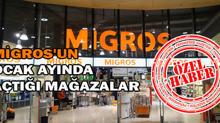 Migros, Ocak ayında kaç mağaza açtı?