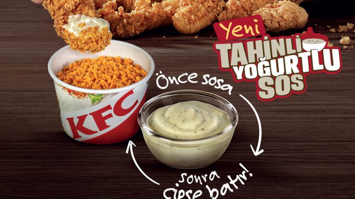 KFC şimdi de “Tahinli Yoğurtlu Sos”la parmak ısırtacak