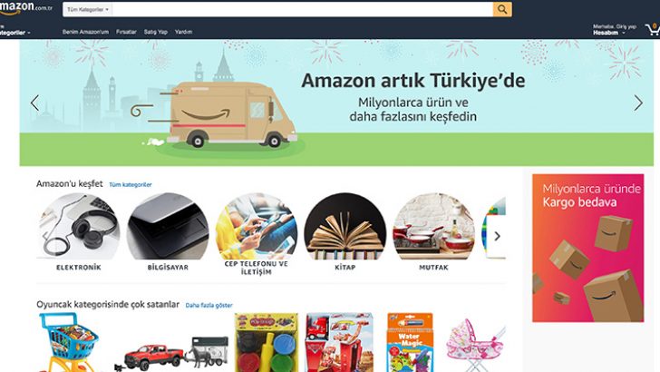 Amazon Türkiye’deki faaliyetlerine başladı