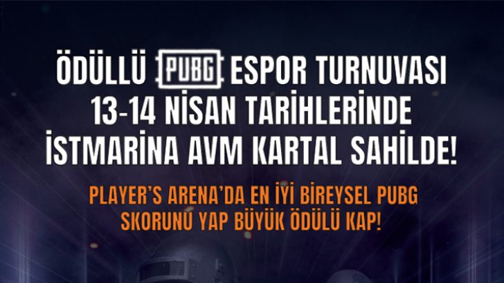 Ödüllü PUBG Turnuvası İstMarina AVM’de nefes kesecek